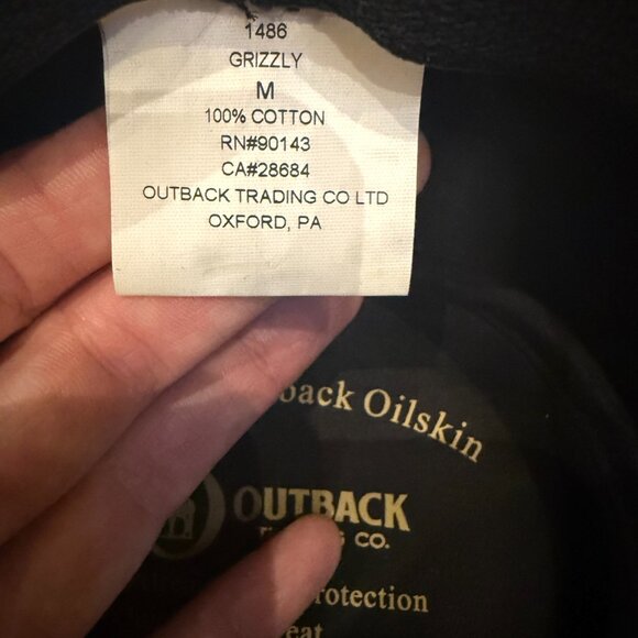 Outback Grizzly Oilskin Hat - Brown - Picture 6 of 6